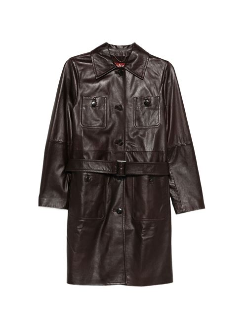 Leather trench MAX MARA STUDIO | 2616471011600MSTAMACA002